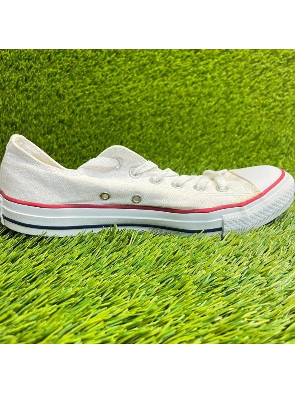 Converse Chuck Taylor All Star Low Womens Size 9 White Athletic Shoes Sneakers